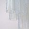 Lámpara de araña Opalino Murano clásica de vidrio opalino, Italia, años 90, Imagen 13