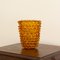 Rostrato Amber and Crystal Murano Glass Vase, Italy, Image 2