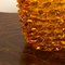 Rostrato Amber and Crystal Murano Glass Vase, Italy, Image 8