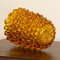 Rostrato Amber and Crystal Murano Glass Vase, Italy 6