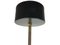 Mid-Century Modern Black Metal, Brass & Opaline Glass Pendant Lamp in the Style of Stilnovo, 1950s 10