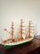 Dänisches Vintage Modell Danmark Schiff aus Holz 4