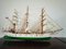 Dänisches Vintage Modell Danmark Schiff aus Holz 1