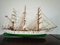 Vintage Danish Wooden Model Danmark Ship 1