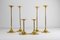 Vintage Danish Brass Candleholders by Torben Ørskov 1960s, Set of 6 1