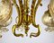 Vintage Gilt Brass & Glass Chandelier, Belgium, 1980s, Image 8