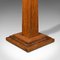 Antique English Victorian Oak Bust Stand, 1870s, Image 8