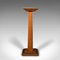 Antique English Victorian Oak Bust Stand, 1870s 3