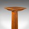 Antique English Victorian Oak Bust Stand, 1870s, Image 7