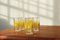 Bicchieri vintage gialli, set di 6, Immagine 3