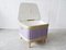 Commode à Linge Violet, 1950s 9