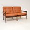 Danish Leather Capella Sofa by Illum Wikkelso, 1960s 1