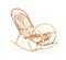 Mid-Century Modern Bamboo and Rattan Children's Rocking Chair, 1970s, Image 1