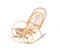 Mid-Century Modern Bamboo and Rattan Children's Rocking Chair, 1970s, Image 3