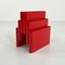 Red Magazine Rack by Giotto Stoppino for Kartell, 1970s 1