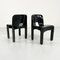 Black Model 4868/69 Universale Chair by Joe Colombo for Kartell 1