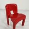 Red Model 4869 Universale Chair by Joe Colombo for Kartell, 1970s 2