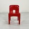 Red Model 4869 Universale Chair by Joe Colombo for Kartell, 1970s 4