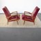 Armchairs in Wood & Velvet attributed to Ico & Luisa Parisi, 1950s, Set of 3 5