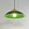 Green & Yellow Ceiling Light in Perforated Metal, 1970s, Image 4