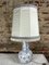 Vintage Blue And White Earthenware Lamp, 1980s, Image 1