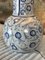 Vintage Blue And White Earthenware Lamp, 1980s 8