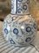 Vintage Blue And White Earthenware Lamp, 1980s, Image 8