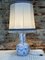 Vintage Blue And White Earthenware Lamp, 1980s 2