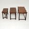 Antique Inlaid Walnut Nesting Tables, 1920s, Set of 3 4