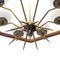 Chandelier with Brass Details, 1950s 8