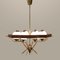 Chandelier with Brass Details, 1950s, Image 6