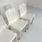 White Selene Chairs by Vico Magistretti for Artemide, 1970s, Set of 4 4