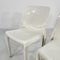White Selene Chairs by Vico Magistretti for Artemide, 1970s, Set of 4 9