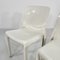 White Selene Chairs by Vico Magistretti for Artemide, 1970s, Set of 4, Image 9