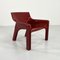 Burgundy Vicar Lounge Chair by Vico Magistretti for Artemide, 1970s 7