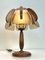 Lampada da tavolo in teak e vetro ambrato di Hustadt Leuchten, anni '60, Immagine 5