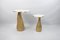 Side Tables with White Rock Crystal and Brass Top from Ginger Brown, Set of 2 2