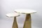 Side Tables with White Rock Crystal and Brass Top from Ginger Brown, Set of 2 4