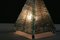 Lampe de Bureau Pyramide en Verre et Métal, 1970s 14