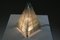 Glass & Metal Pyramid Table Lamp, 1970s 13