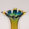 Jarrón italiano de cristal de Murano multicolor, años 50, Imagen 8