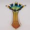 Jarrón italiano de cristal de Murano multicolor, años 50, Imagen 1
