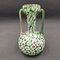 Grüne Vintage Vase aus Muranoglas, 1950er 1