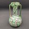 Jarrón vintage verde de cristal de Murano, años 50, Imagen 1