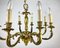 Lampadario vintage in bronzo dorato, Francia, Immagine 4