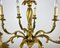 Vintage Gilt Bronze Chandelier, France 6