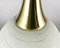 Vintage Deckenlampe mit Hängelampe aus vergoldetem Messing von Honsel Leuchten, Deutschland 4