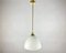 Vintage Ceiling Lamp on Long Gilt Brass Suspension from Honsel Leuchten, Germany 2