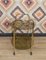 Gold and Glass Oval Bar Trolley, 1970s 5