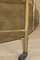 Gold and Glass Oval Bar Trolley, 1970s 3